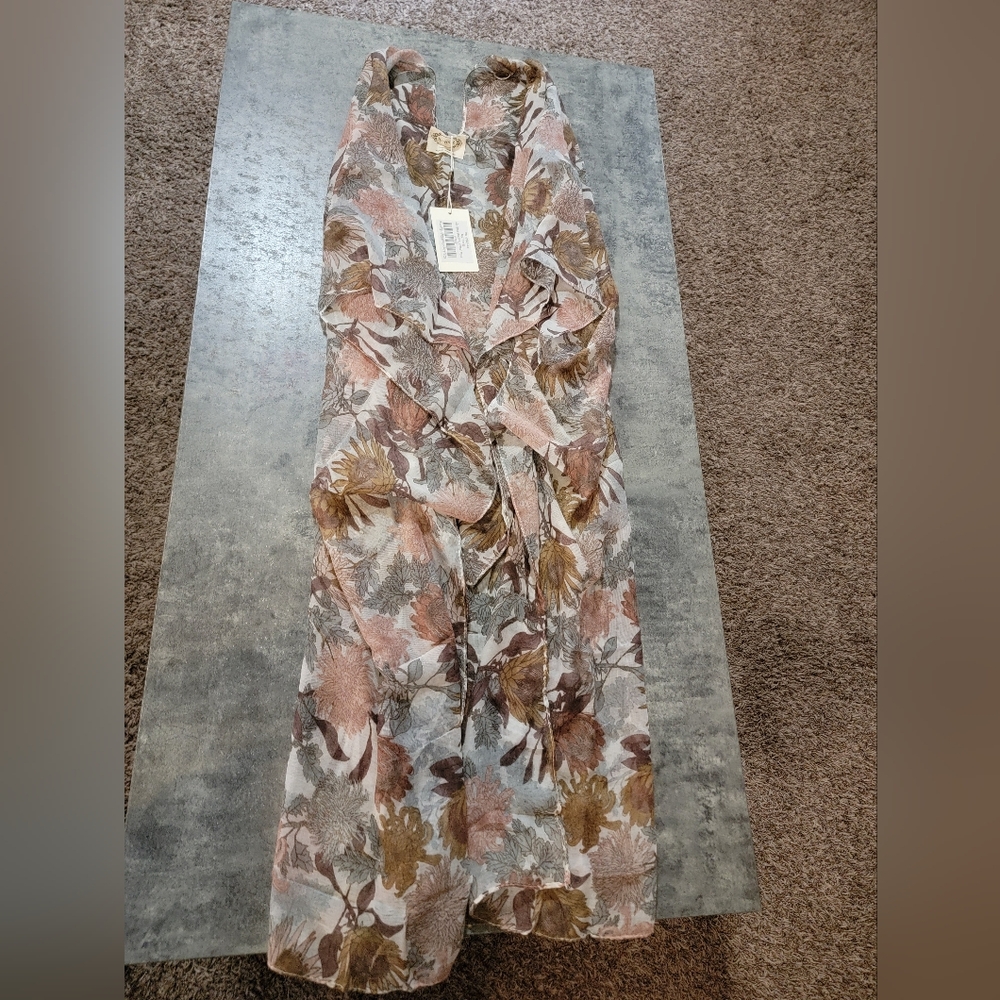 Joyfolie Mia Joy Avalon Duster in Ecru Floral